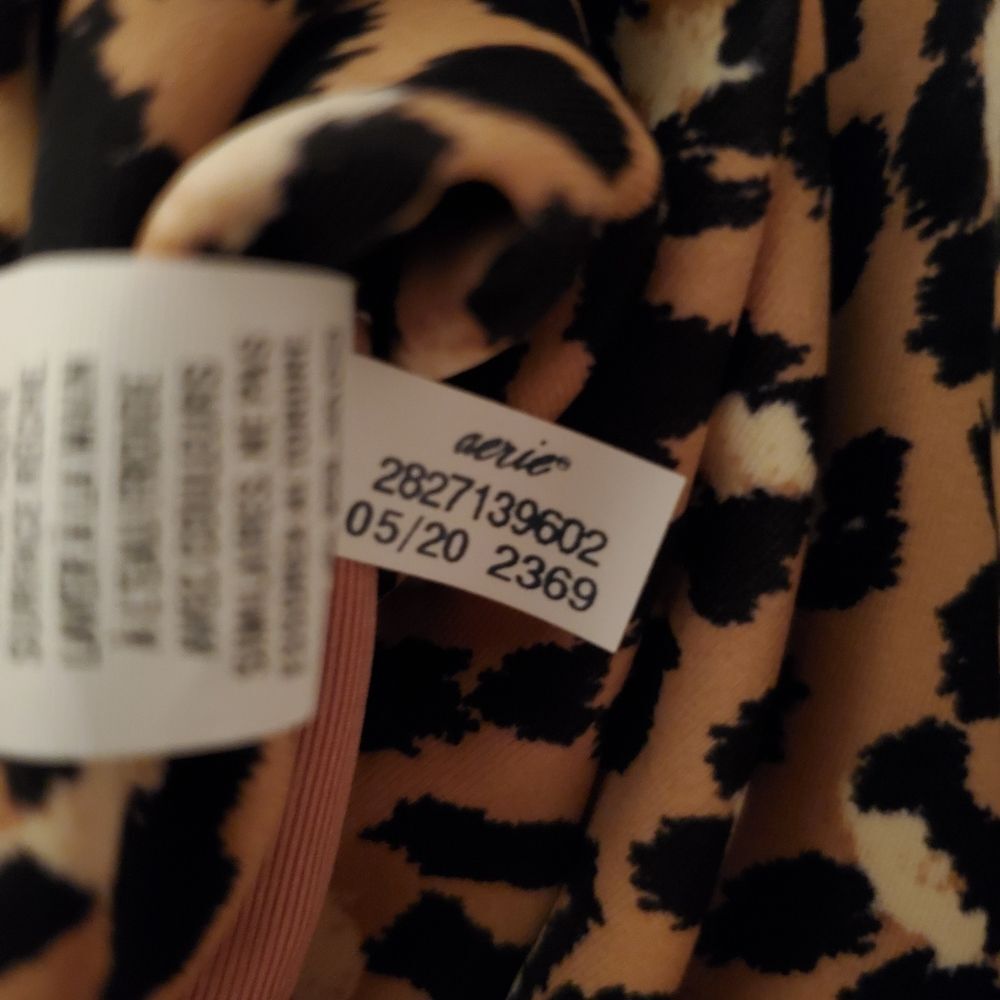 NWT Aerie Wrap Full Coverage One Piece Leopard Print Swimsuit Size S - Picture 14 of 15